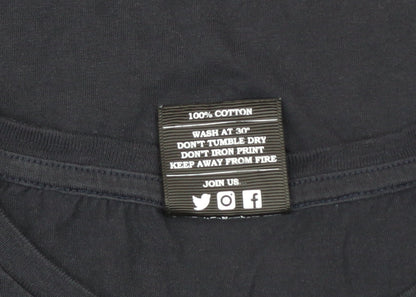 Womens UK Size L Last Exit to Nowhere Black Basic T-Shirt