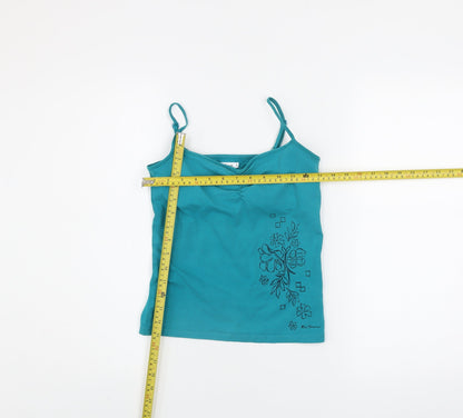 Ben Sherman Womens Blue Camisole Tank Top Size S Cotton Blend