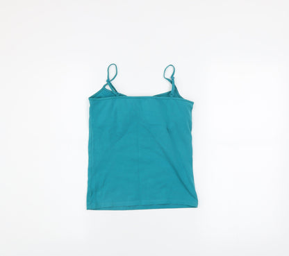 Ben Sherman Womens Blue Camisole Tank Top Size S Cotton Blend