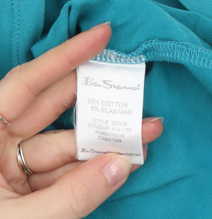 Ben Sherman Womens Blue Camisole Tank Top Size S Cotton Blend