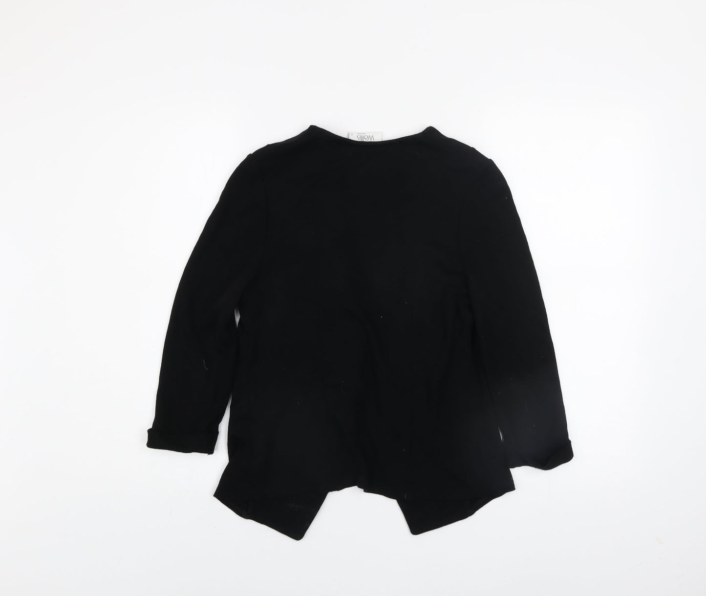 Womens UK Size S Wallis Black Cardigan Jumper