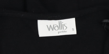 Womens UK Size S Wallis Black Cardigan Jumper