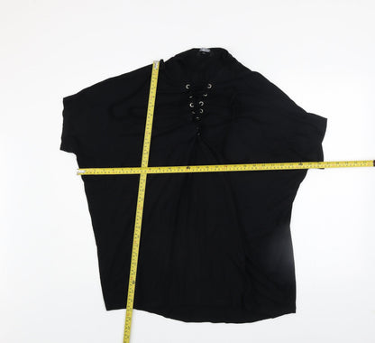 Womens UK Size 14 Select Black Tunic Blouse