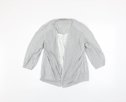 Womens UK Size 14 Marks and Spencer Grey Cardigan Jumper