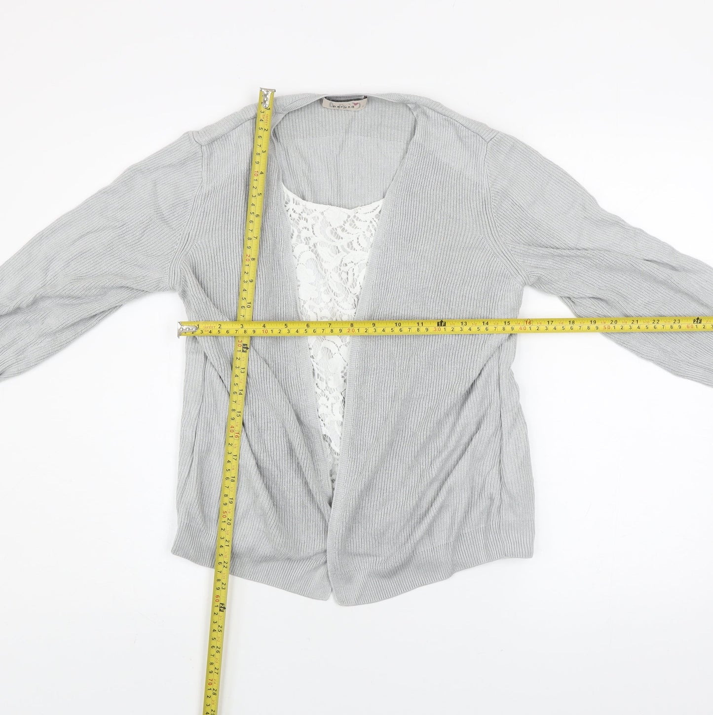 Womens UK Size 14 Marks and Spencer Grey Cardigan Jumper