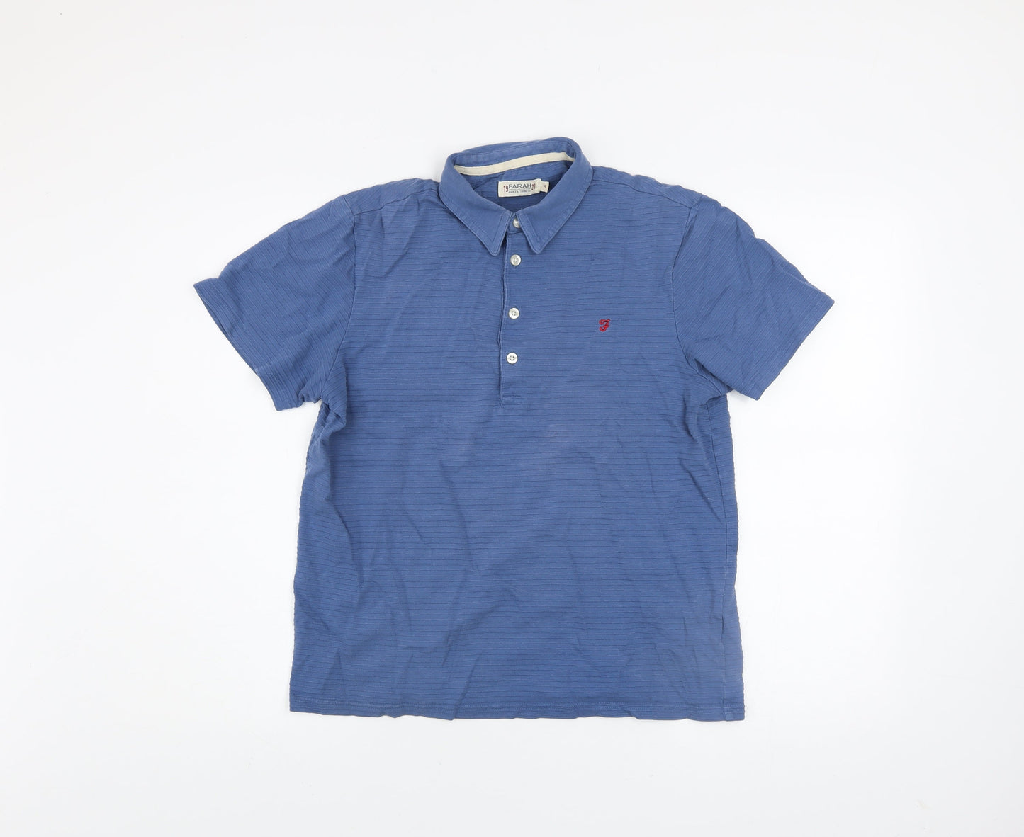 Mens UK Size S Farah 100% Cotton Polo Shirt
