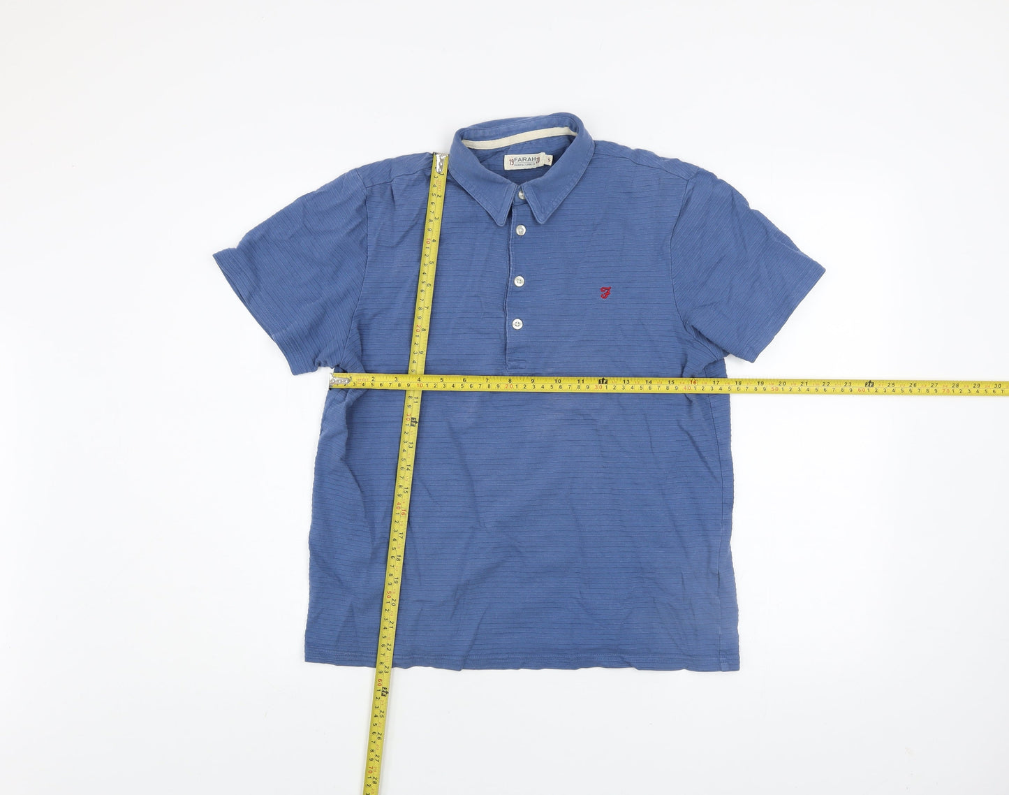 Mens UK Size S Farah 100% Cotton Polo Shirt