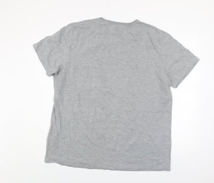 Route 66 Men’s Grey 2XL Graphic Motorcycle T-Shirt Cotton Crew Neck