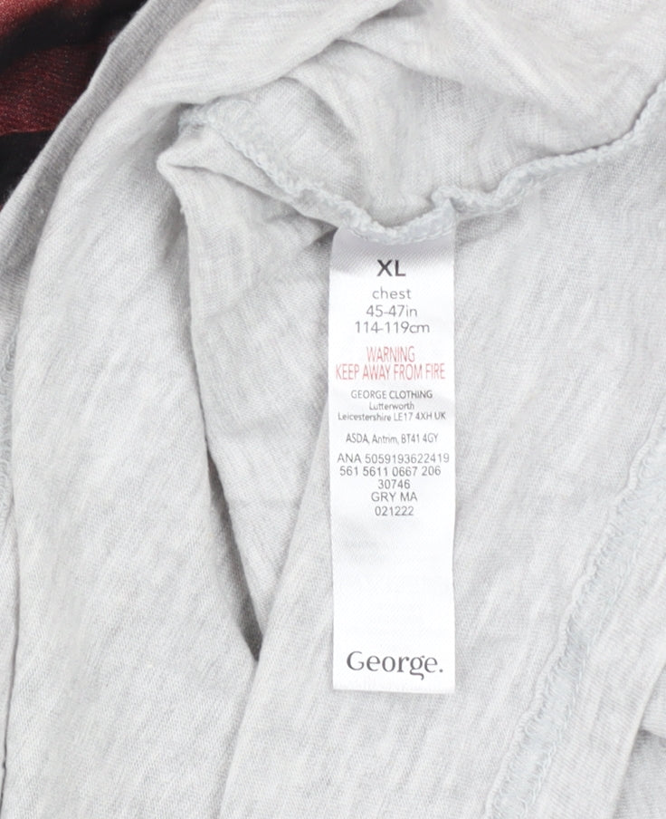 Mens UK Size XL George Grey  T-Shirt