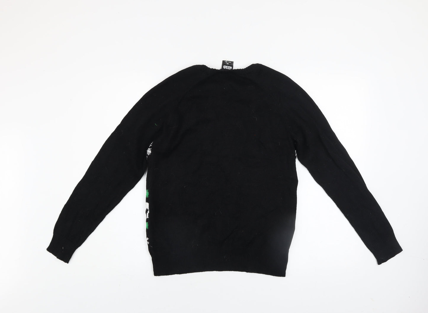 Star Wars Men’s Black M Christmas Jumper Darth Vader Knit Sweater