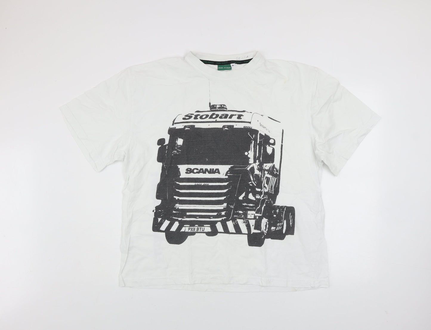 Mens UK Size XL Eddie Stobart White  T-Shirt