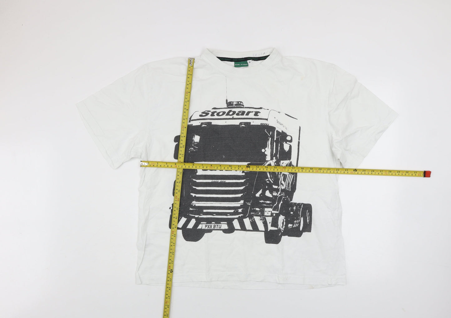 Mens UK Size XL Eddie Stobart White  T-Shirt
