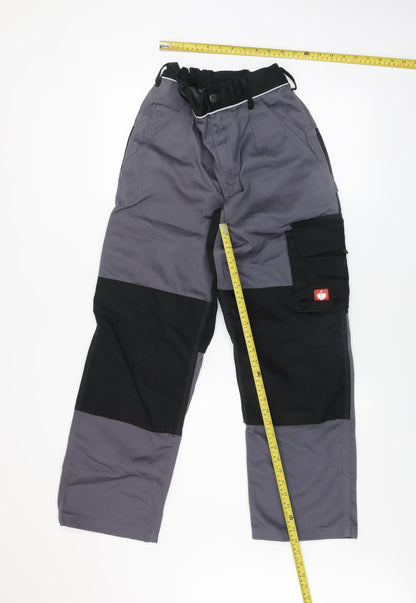 Engelbert Strauss Men’s Grey Cargo Workwear Trousers 29R Polyester Cotton