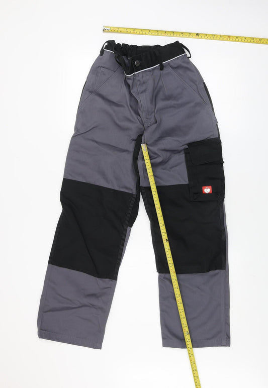 Engelbert Strauss Men’s Grey Cargo Workwear Trousers 29R Polyester Cotton