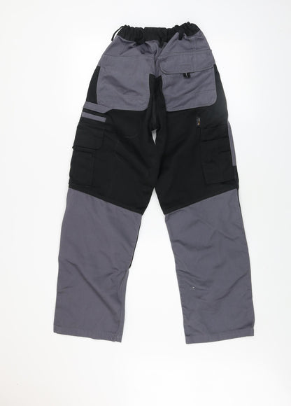 Engelbert Strauss Men’s Grey Cargo Workwear Trousers 29R Polyester Cotton