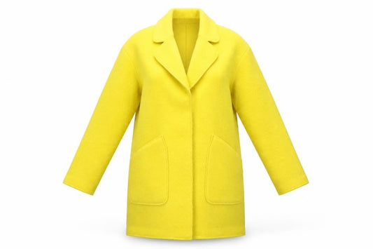 Womens UK Size S Zara Yellow Overcoat