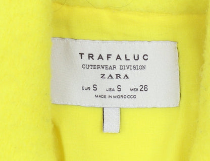 Womens UK Size S Zara Yellow Overcoat