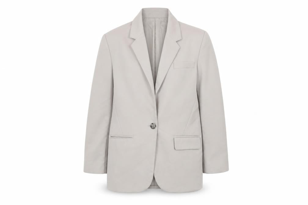 Unisex Adults UK Size L Stradivarius Beige Basic Jacket