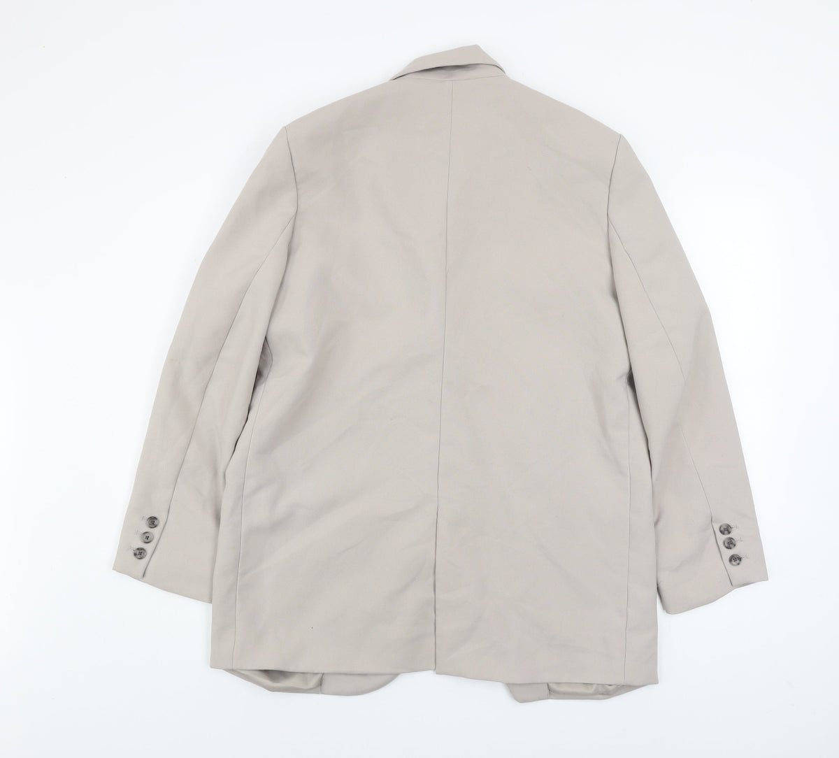 Unisex Adults UK Size L Stradivarius Beige Basic Jacket