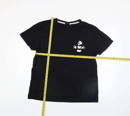 Mens UK Size XL Disney Black  T-Shirt