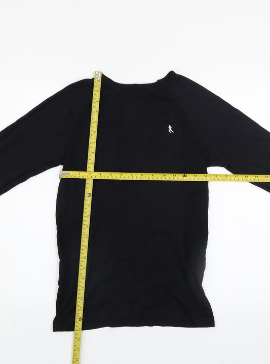 Atmosphere Women’s Black Long Sleeve Workout Top Size M Slim Fit