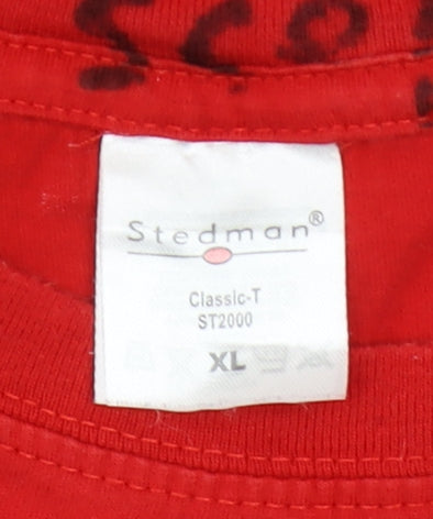 Stedman Men's Red XL Classic-T Eddie Stobart Truck Graphic T-Shirt