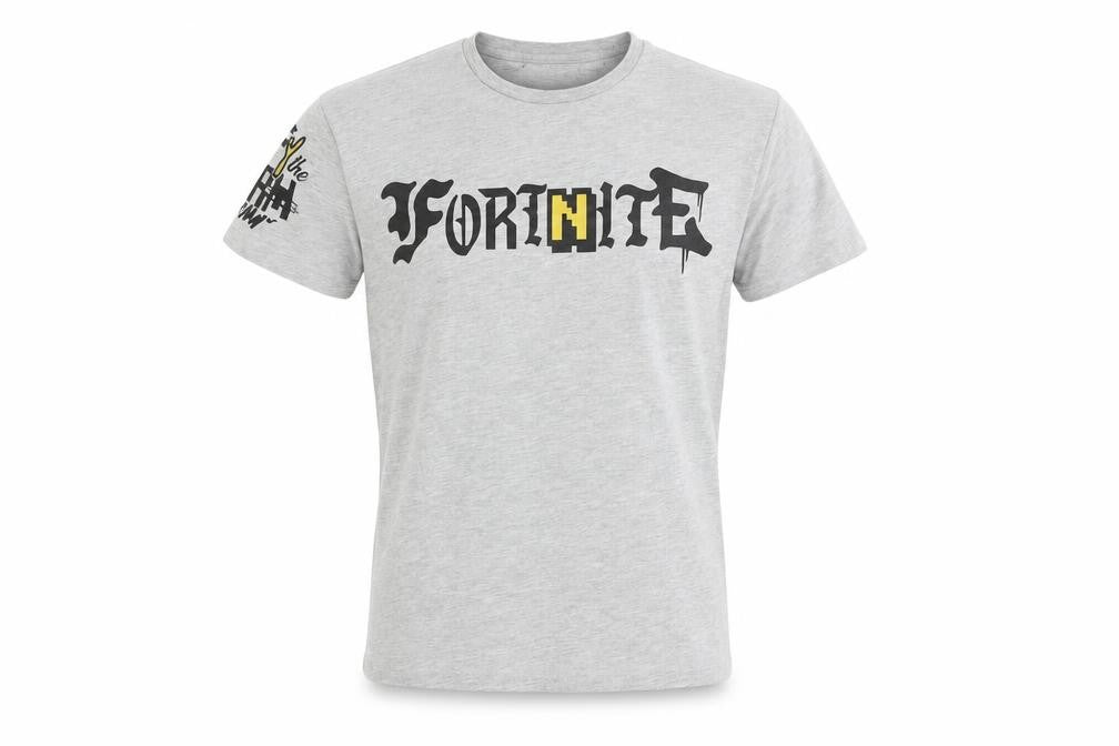 Boys UK Size M Fortnite Grey Basic T-Shirt