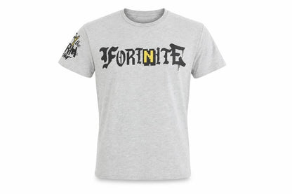 Boys UK Size M Fortnite Grey Basic T-Shirt