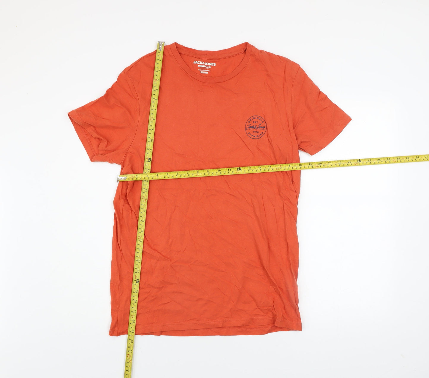 Mens UK Size L JACK & JONES Orange  T-Shirt