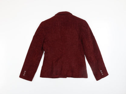 Womens UK Size 8 Donna Rae Red Basic Jacket