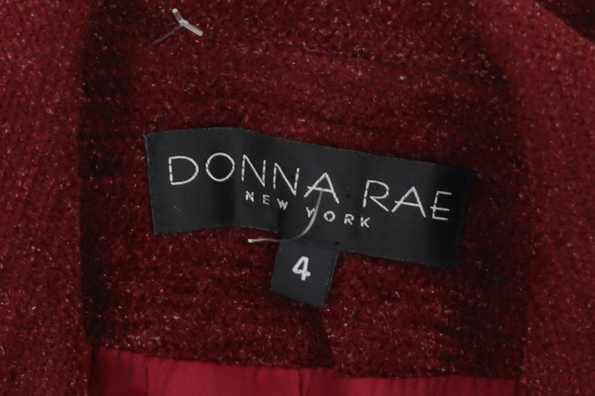 Womens UK Size 8 Donna Rae Red Basic Jacket