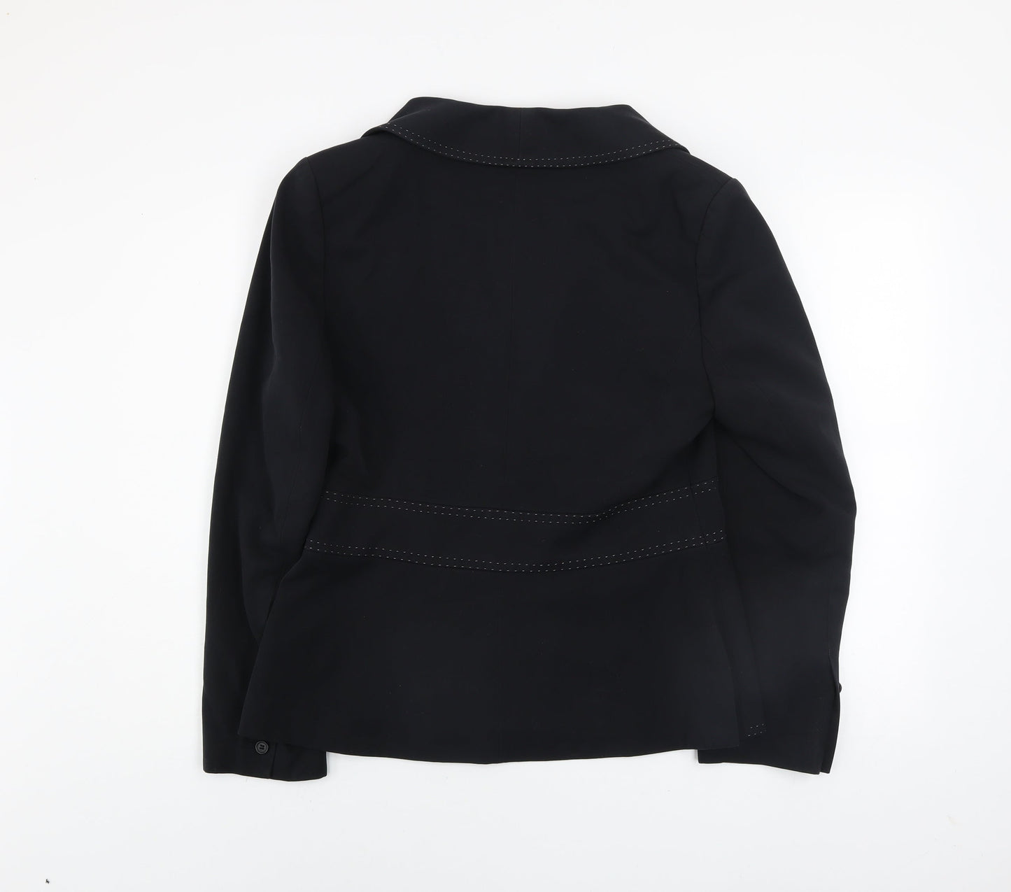 Next Women Black Tailored Shawl Lapel Blazer Size 14