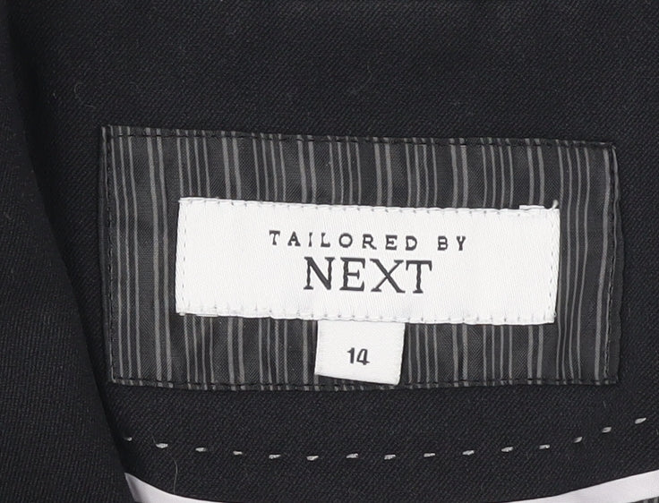 Next Women Black Tailored Shawl Lapel Blazer Size 14