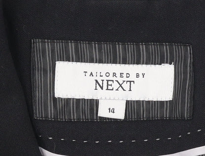 Next Women Black Tailored Shawl Lapel Blazer Size 14