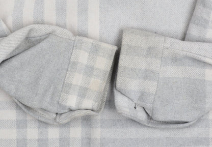 New Look Womens Grey Check Shacket Jacket Size 8 Regular Fit