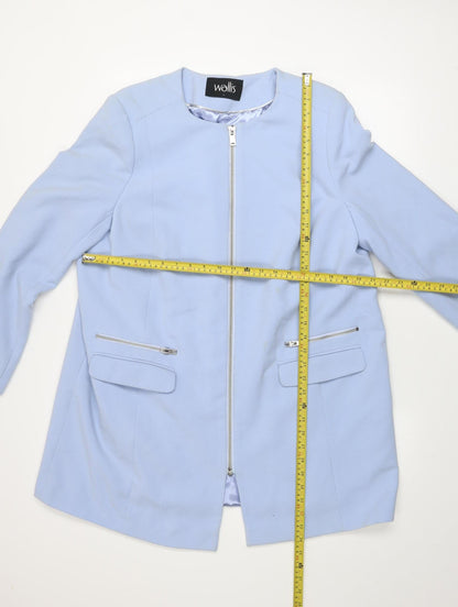 Womens UK Size L Wallis Blue Basic Jacket