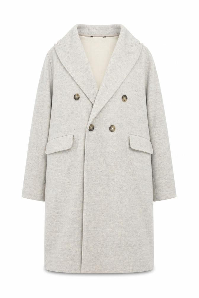 Womens UK Size L F&F Beige Overcoat