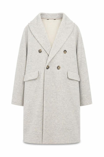 Womens UK Size L F&F Beige Overcoat