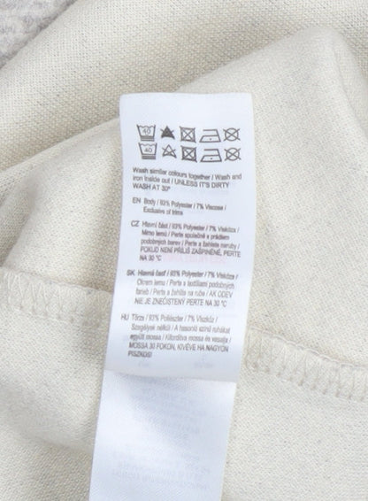 F&F Women’s Beige Buttoned Knit Coatigan L Long Sleeve Casual