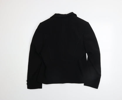 Marks and Spencer Women's Black Size 14 Tailored Blazer Jacket