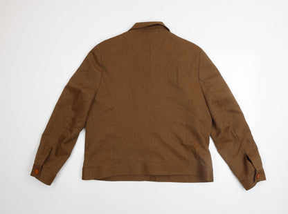 Womens UK Size 18 Slimma Brown Basic Jacket