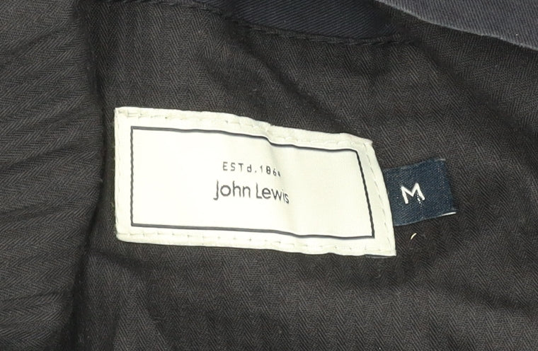 Mens UK Size M John Lewis Blue Military Jacket