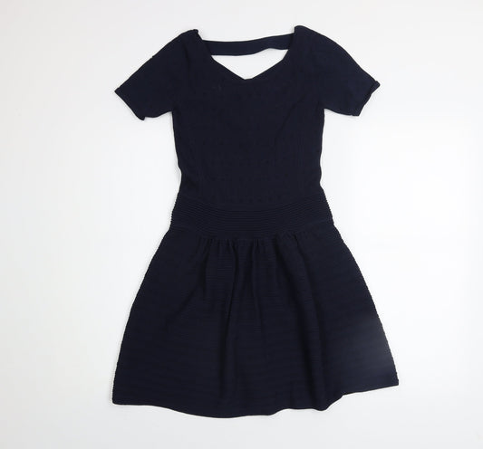 Womens UK Size 10 French Connection Fit & Flare Dress