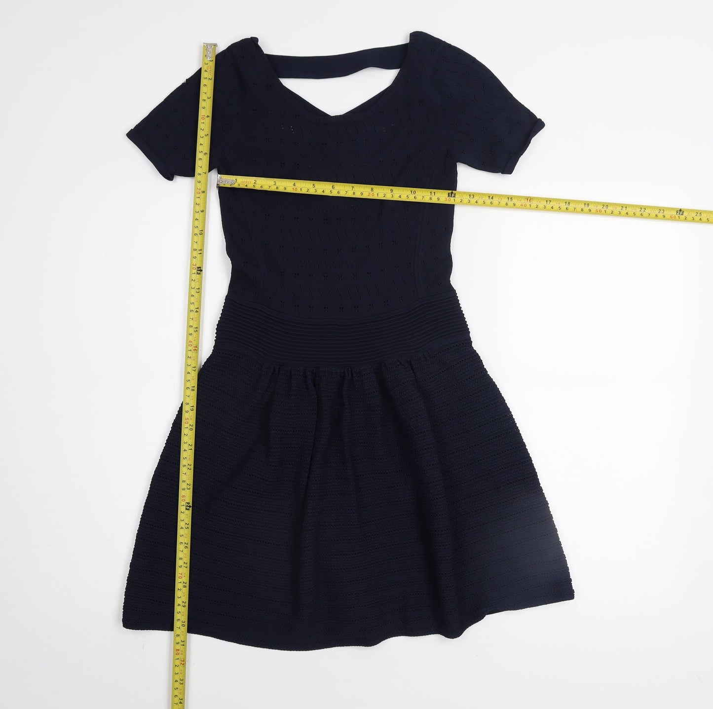 Womens UK Size 10 French Connection Fit & Flare Dress
