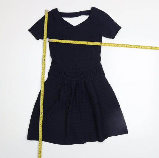 Womens UK Size 10 French Connection Fit & Flare Dress
