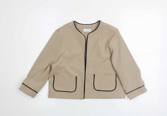 Womens UK Size 6 alter Beige Basic Jacket