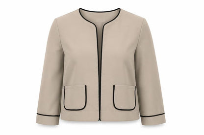 Womens UK Size 6 alter Beige Basic Jacket