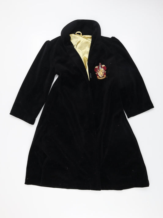Marks and Spencer Boys Black Harry Potter Gryffindor Velvet Robe 6-8 Years