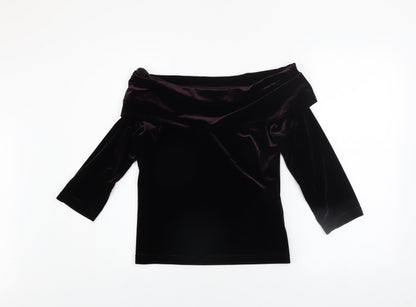Womens UK Size L My Michelle Purple Tunic Blouse