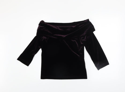 Womens UK Size L My Michelle Purple Tunic Blouse